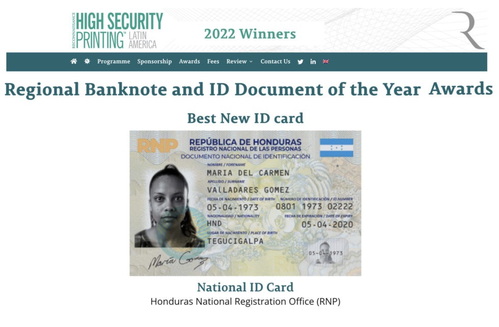 Mejor nuevo documento de id. por Honduras Selp Payment & ID solutions